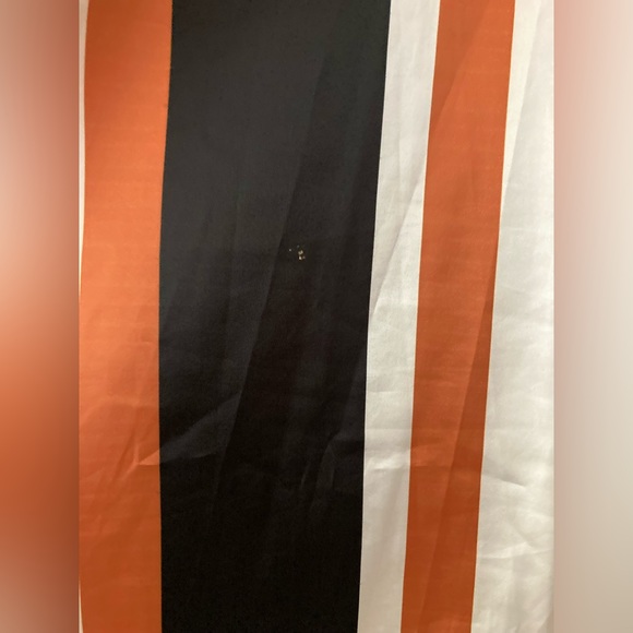 Eloquii Orange Black and White Striped Blouse, Size 24 - Picture 7 of 8